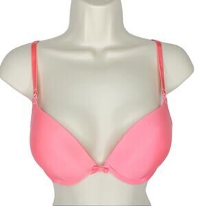 Victoria's Secret Neon Pink Push Up Bra Size 34C